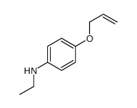 Benzenamine, N-ethyl-4-(2-propenyloxy)- (9CI) Structure