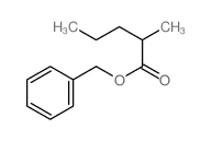 Pentanoic acid,2-methyl-, phenylmethyl ester结构式