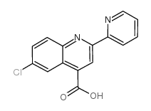 6-氯-2-吡啶-2-基喹啉-4-羧酸结构式
