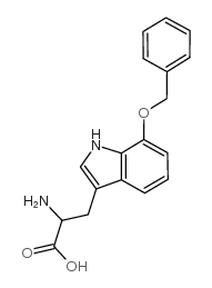 7-苄氧基-DL-色氨酸结构式