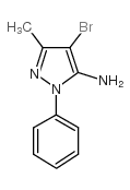 5-Amino-4-bromo-3-methyl-1-phenylpyrazole Structure