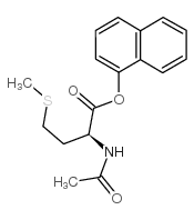 乙酰基-L-甲硫氨酸α-萘酯结构式