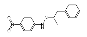 benzyl methyl ketone p-nitrophenylhydrazone Structure