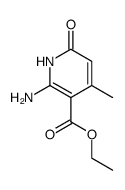 2-amino-4-methyl-6-oxo-1,6-dihydro-pyridine-3-carboxylic acid ethyl ester Structure