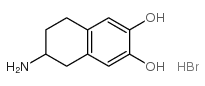 (+/-)-2-AMINO-6,7-DIHYDROXY-1,2,3,4-TETRAHYDRONAPHTHALENE HBR Structure