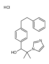 2-(1H-imidazol-1-ium-1-yl)-2-methyl-1-[4-(2-phenylethyl)phenyl]propan-1-ol,chloride结构式
