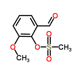 2-Formyl-6-methoxyphenyl methanesulfonate结构式