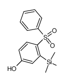4-(benzenesulfonyl)-3-(trimethylsilyl)phenol结构式