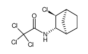 2,2,2-trichloro-N-((1R,2S,3S,4S)-3-chlorobicyclo[2.2.1]heptan-2-yl)acetamide结构式