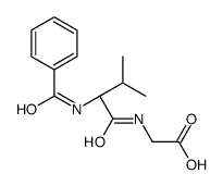 2-[[(2S)-2-benzamido-3-methylbutanoyl]amino]acetic acid Structure