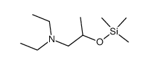 1-diethylamino-2-trimethylsiloxypropane结构式