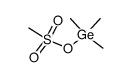 trimethylgermyl methylsulfonate结构式