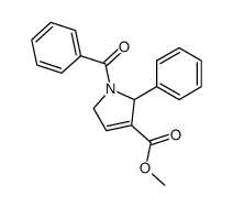 1-Benzoyl-2-phenyl-2,5-dihydro-1H-pyrrole-3-carboxylic acid methyl ester Structure