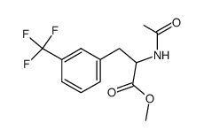 methyl 2-acetamido-3-(3-(trifluoromethyl)phenyl)propanoate结构式