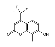 7-hydroxy-8-methyl-4-(trifluoromethyl)chromen-2-one结构式