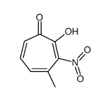 4-methyl-3-nitro-tropolone结构式