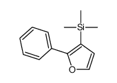 trimethyl-(2-phenylfuran-3-yl)silane Structure