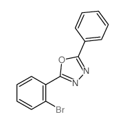 2-(2-溴苯基)-5-苯基-1,3,4-噁二唑结构式