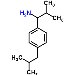 1-(4-ISOBUTYLPHENYL)-2-METHYLPROPAN-1-AMINE结构式
