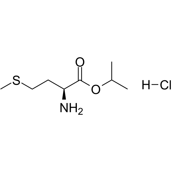 L-蛋氨酸异丙酯盐酸盐结构式