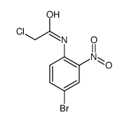 N-(4-溴-2-硝基苯基)-2-氯乙酰胺结构式