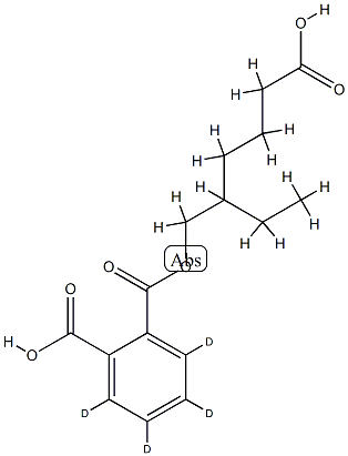 rac Mono(5-carboxy-2-ethylpentyl) Phthalate-d4 Structure