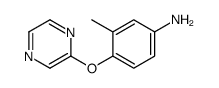 Benzenamine, 3-methyl-4-(pyrazinyloxy)- (9CI) Structure