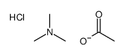 trimethylazanium,acetate,chloride Structure
