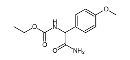 ethoxycarbonylamino-(4-methoxy-phenyl)-acetic acid amide Structure