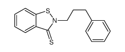 2-(3-phenylpropyl)-1,2-benzothiazole-3-thione结构式