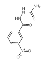 Benzoic acid, 3-nitro-,2-(aminothioxomethyl)hydrazide结构式