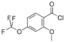 2-METHOXY-4-(TRIFLUOROMETHOXY)BENZOYL CHLORIDE Structure