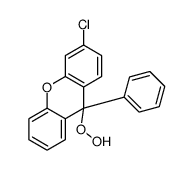 3-chloro-9-hydroperoxy-9-phenylxanthene结构式