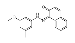 1-[(3-methoxy-5-methylphenyl)hydrazinylidene]naphthalen-2-one Structure