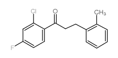 2'-CHLORO-4'-FLUORO-3-(2-METHYLPHENYL)PROPIOPHENONE Structure