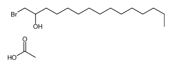 acetic acid,1-bromopentadecan-2-ol Structure
