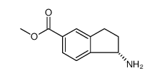 1H-Indene-5-carboxylic acid, 1-amino-2,3-dihydro-, methyl ester, (1S) Structure