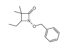 4-ethyl-3,3-dimethyl-1-phenylmethoxyazetidin-2-one Structure