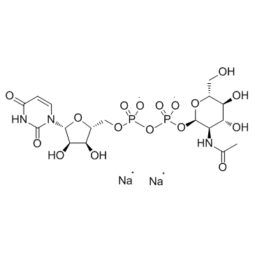 UDP-α-D-N-Acetylglucosamine Disodium Salt Structure