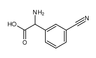 DL-(3-Cyan-phenyl)-glycin结构式