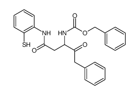 (1-[(2-mercapto-phenylcarbamoyl)-methyl]-2-oxo-3-phenyl-propyl)-carbamic acid benzyl ester结构式