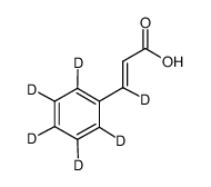 反肉桂酸-β,2,3,4,5,6-d6结构式
