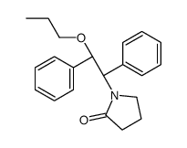 1-[(1R,2S)-1,2-diphenyl-2-propoxyethyl]pyrrolidin-2-one Structure