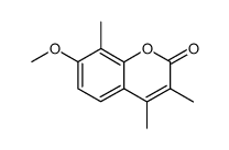 7-methoxy-3,4,8-trimethylchromen-2-one结构式