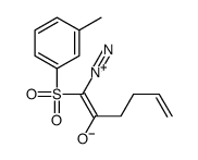1-diazonio-1-(3-methylphenyl)sulfonylhexa-1,5-dien-2-olate Structure