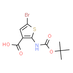5-Bromo-2-(Boc-amino)thiophene-3-carboxylic Acid Structure