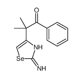 2-(2-amino-1,3-selenazol-4-yl)-2-methyl-1-phenylpropan-1-one结构式