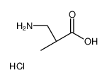 (S)-3-氨基-2-甲基丙酸盐酸盐结构式