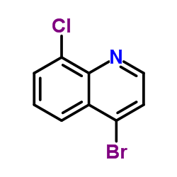 4-溴-8-氯喹啉结构式