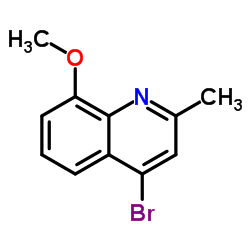 4-溴-8-甲氧基-2-甲基喹啉结构式